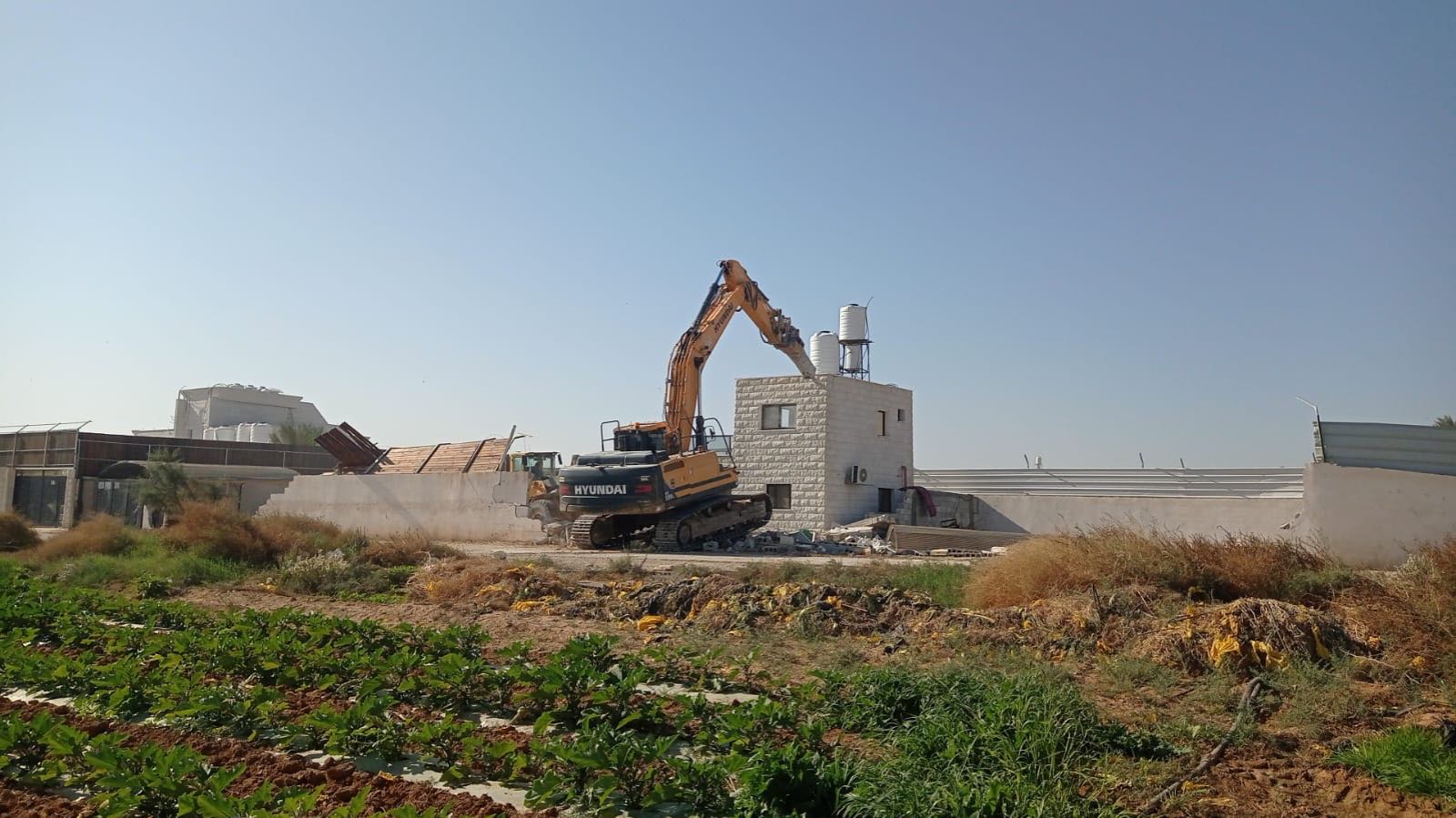 19 December 2022: Israeli Civil administration along with the Israeli forces demolished five structures in Area C in Jericho ©Ph