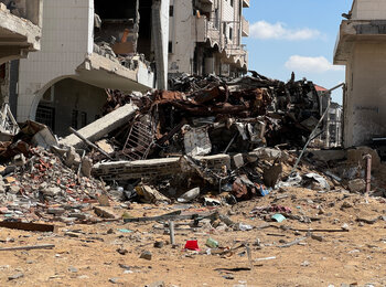 Destruction in northern Gaza. Photo by OHCHR/Olga Cherevko