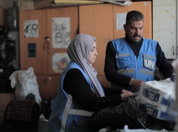 The UN and its humanitarian partners are delivering food, water, blankets, health supplies and more, but they require greater access throughout Gaza to help people in need wherever they are and at a meaningful scale. Photo by UNRWA 