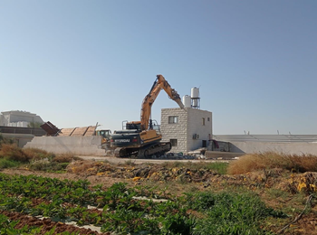 19 December 2022: Israeli Civil administration along with the Israeli forces demolished five structures in Area C in Jericho ©Photo by the affected family 