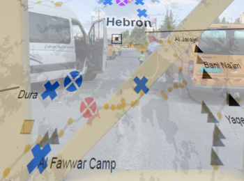 Hebron closure map, 5 July 2016