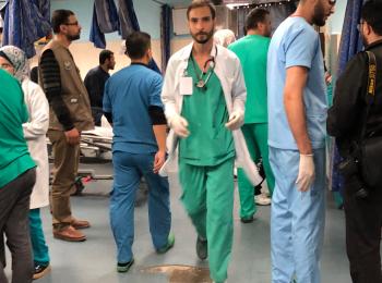 Ash Shifa hospital, Gaza City, April 2018