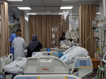 A hospital in Gaza following the ceasefire. Photo by OCHA, 22 May 2021