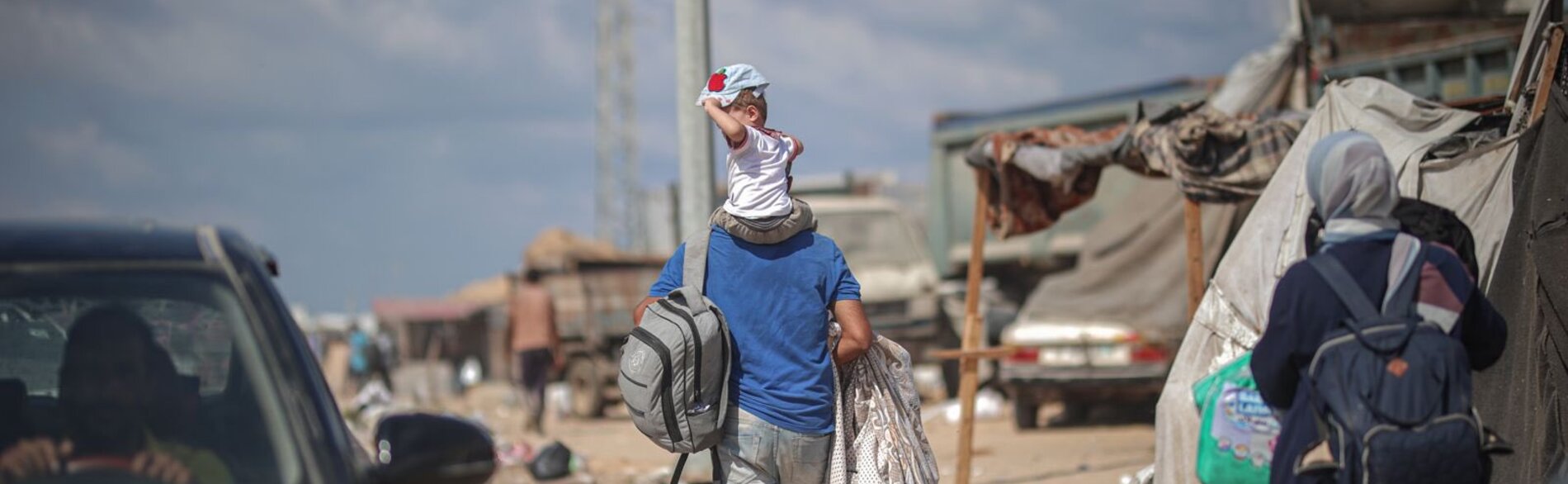 Displaced people in the Gaza Strip. Photo by WHO 