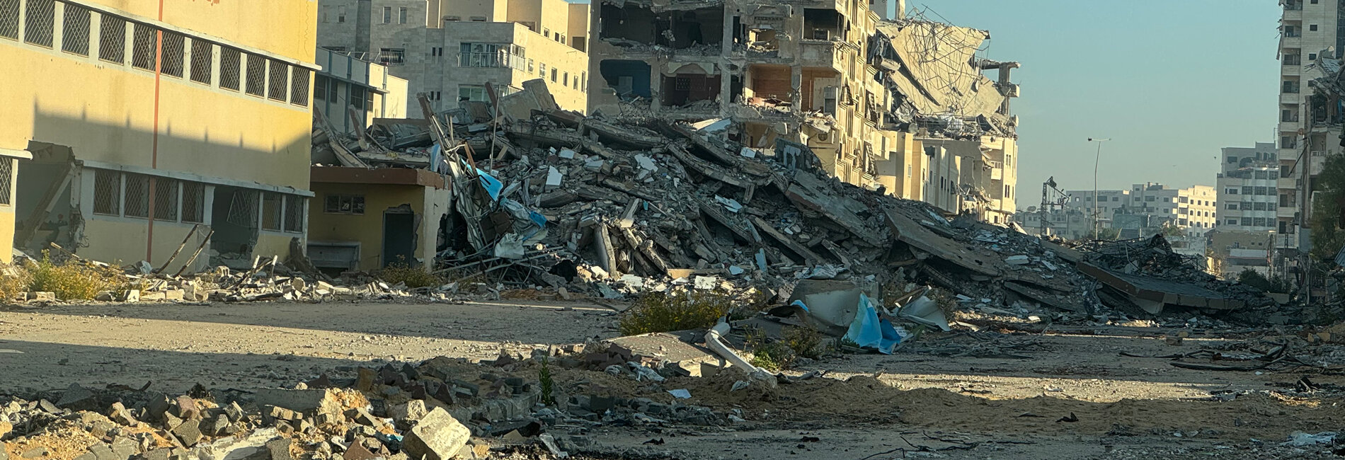 Destruction in Gaza city. Photo credit: Olga Cherevko, OHCHR.