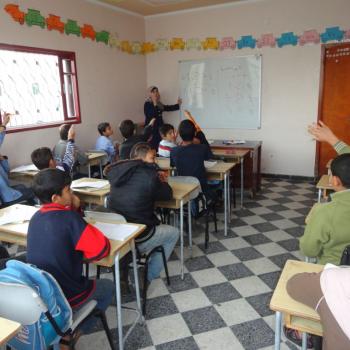 Working and dropped out of school children attending a mathematics class at Tdh child protection centre. ©  Photo by Terre des hommes